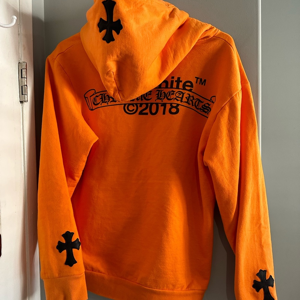 off white cross patch hoodie